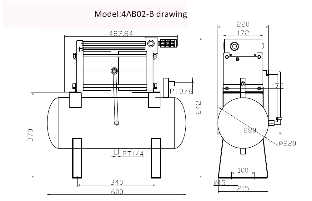 Usun Model Ab L Bar Mm Driven Air Driven Air Pressure