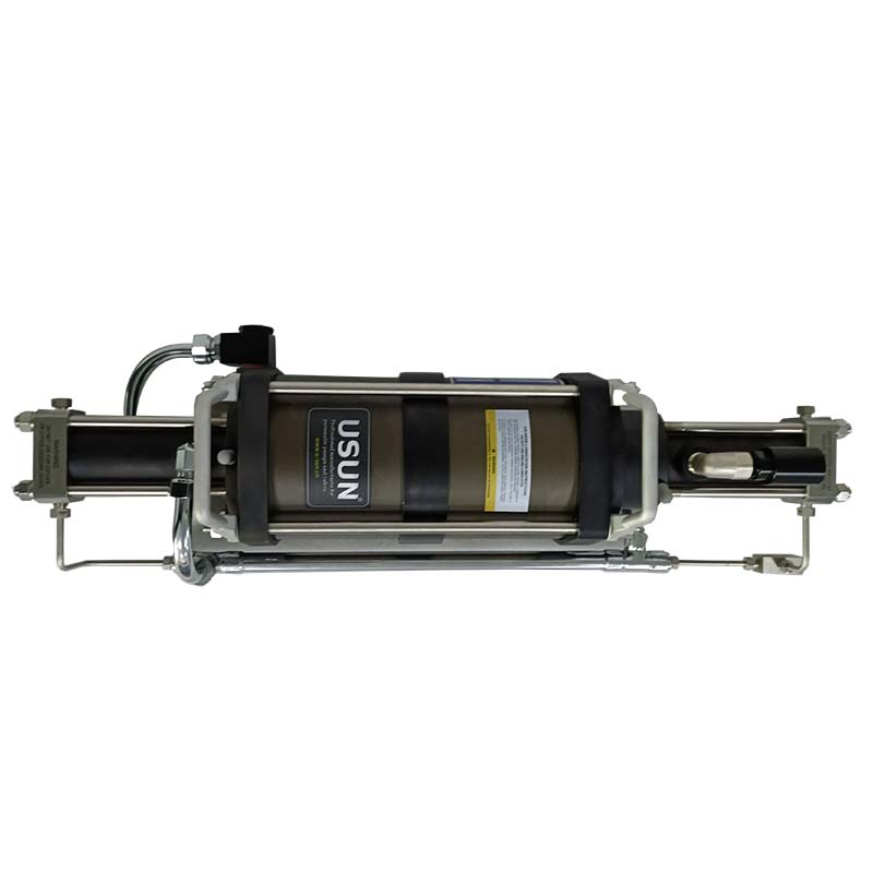 USUN Model:2AGBT 6 inch driven diameter double head two stage pneumatic driven high pressure gas booster pump 