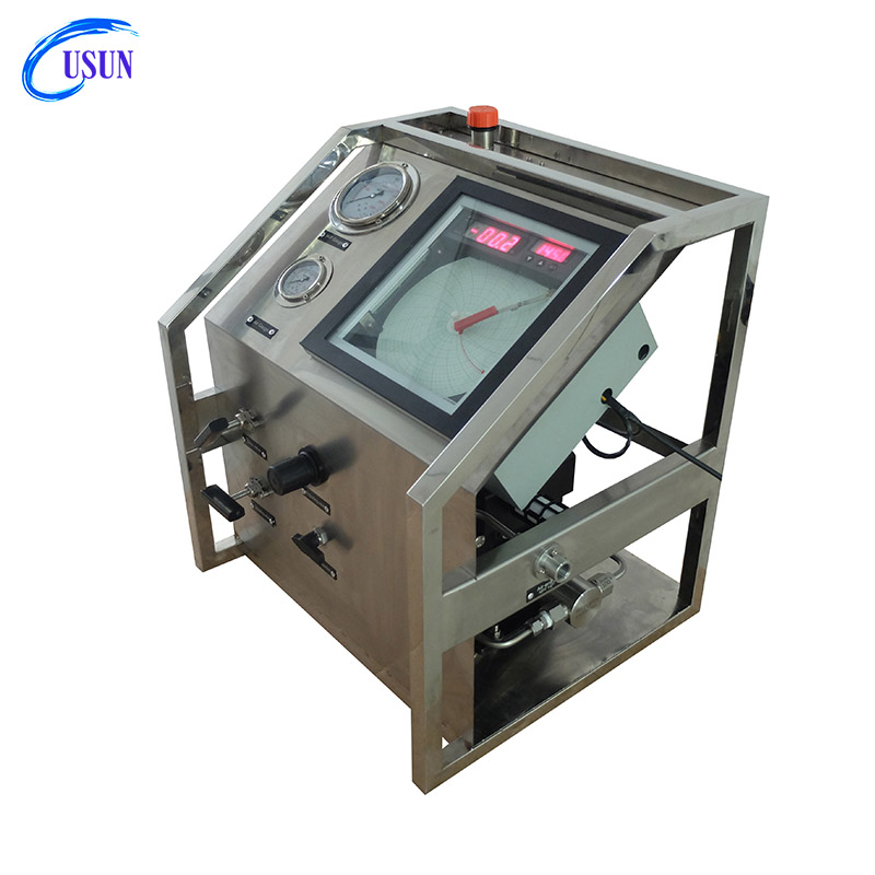 USUN Model:US-AT-C High pressure double action air driven hydraulic or oil pump system with circular chart recorder for oil and gas industry 