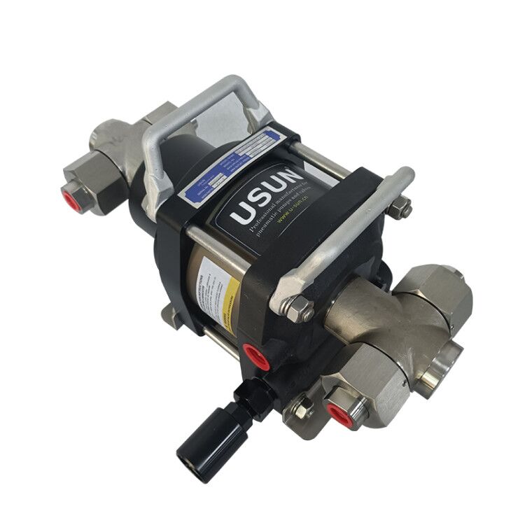 Hot sale USUN Model:AFD middle size Double action 6 inch diameter air driven liquid pressure testing pump 