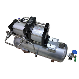 USUN Model:AB02T-40L 8-20 Bar output Low cost High flow air pressure booster pump with 40 L air tank and high pressure regulator for fiber laser cutting machine 