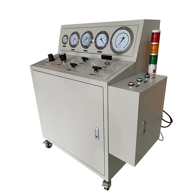 USUN Model:WS-FM200-6A Complete semi automatic pneumatic driven FM200 refilling machine with 500 KGS automatic weighing system 