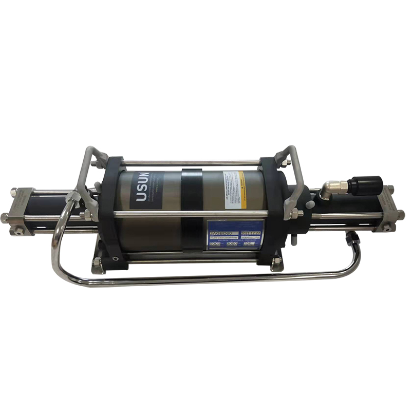 USUN Model:2AGBD double drive double action high pressure air driven gas booster testing pump 