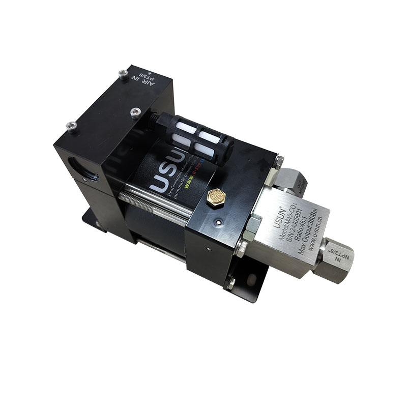 USUN Model:M45-C02 80MM driven 150-300 Bar output Mini air operated liquid CO2 transfer pump for fire extinguisher refilling 