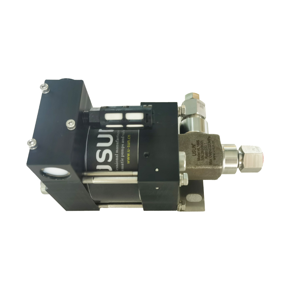 USUN Model:ML189 Mini 80mm Driven Single Drive Single Acting Air Driven Hydraulic/Liquid Pump for Hydrostatic Testing 