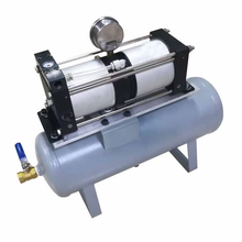USUN Model:AB02-B 8-16 Bar output 100 MM driven cost effective air pressure booster pump with 20 L air tank and high pressure regulator 