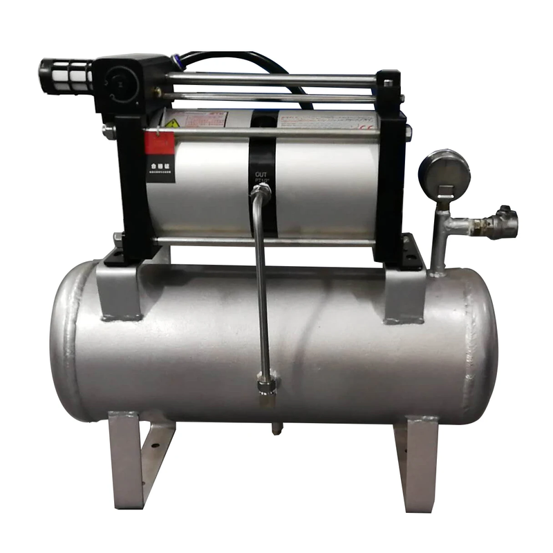 USUN Model:4AB02-20L 8-16 Bar output 160 MM driven high flow air driven pressure amplifiers with 20 L tank and High pressure regulator 