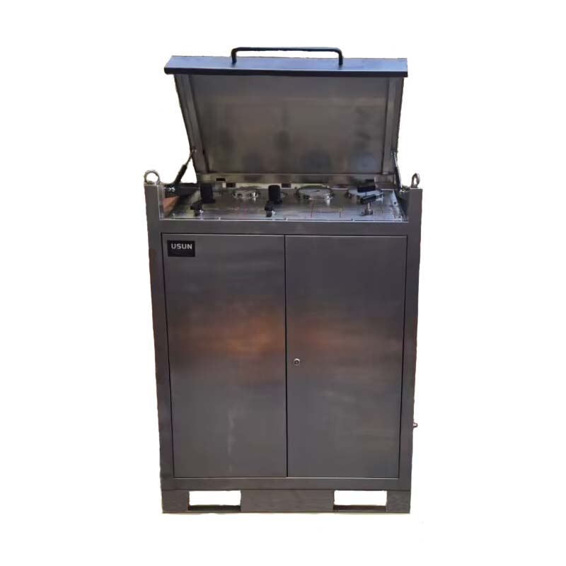 USUN Model:US-2AGBD60/2AGBD150- C Closed Stainless Steel Cabinet High Pressure Dual Air Driven Nitrogen Gas Booster System