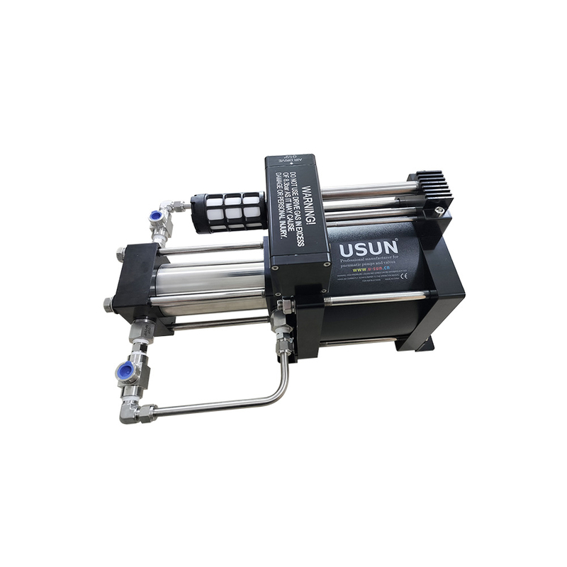 USUN Model:GB05T/GB08T 160mm Driven Double Action Air Driven Gas Booster Pump for Charging Gas Cylinder