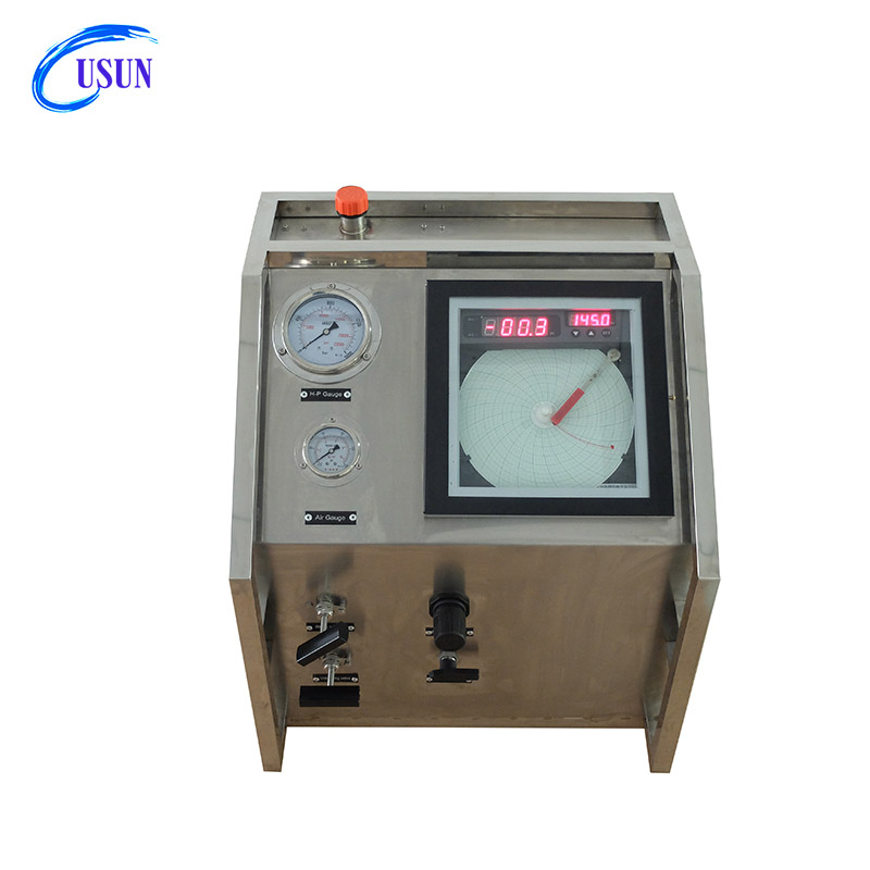 USUN Model:US-AT-C High pressure double action air driven hydraulic or oil pump system with circular chart recorder for oil and gas industry 