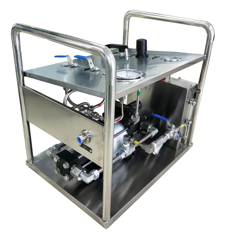 USUN Model:US-AT10 10：1 Maximum 80 MPA high flow pneumatic driven liquid pump system for valve or vessel pressure testing 