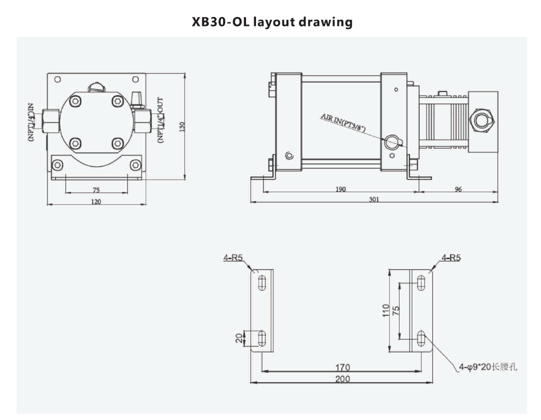 USUN Model:XB30-OL 160mm Driven Light Weight And Easy To Carry Air ...