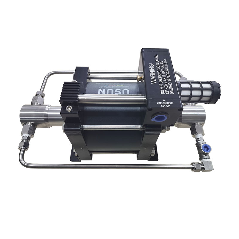 USUN Model:AT Middle size 160MM driven double acting pneumatic driven hydraulic test pump 