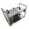 USUN Model:US-GBT Double stage air driven nitrogen gas booster testing pump system with high pressure regulator valve and SS frame