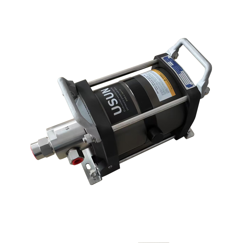 Hot Sale USUN Model:2AF30 Stainless Steel Max 4800psi High Pressure Double Driven Single Acting Pneumatic Water Testing Pump