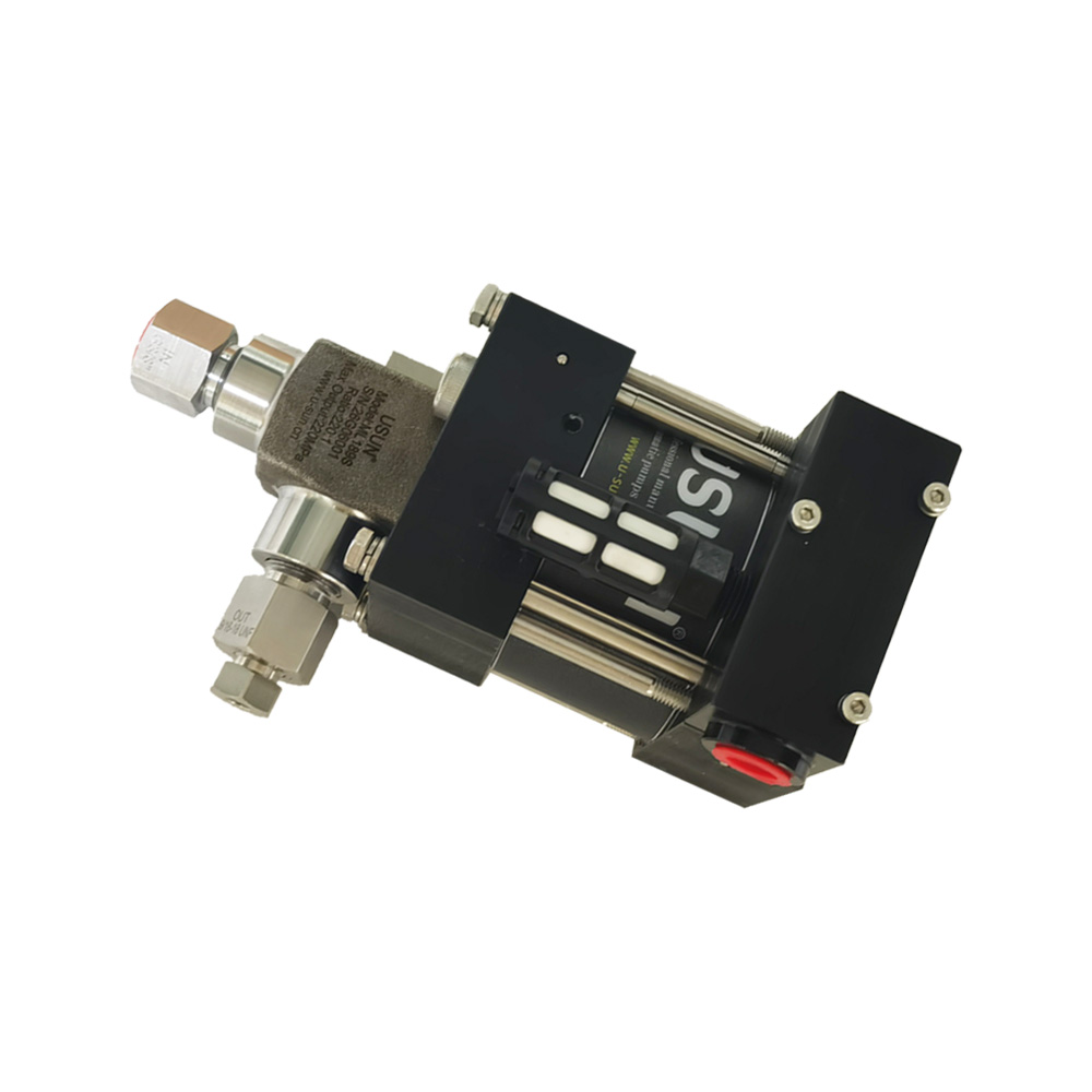USUN Model:ML189 Mini 80mm Driven Single Drive Single Acting Air Driven Hydraulic/Liquid Pump for Hydrostatic Testing 