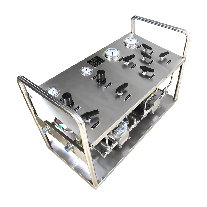 USUN Model:US-GB02T-2 Dual Air Driven Gas Booster Pump System with Two Pumps inside of Cabinet 
