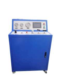 USUN Model:US-GBT two stage movable gas booster pump station with PLC touch screen for products leakage testing 