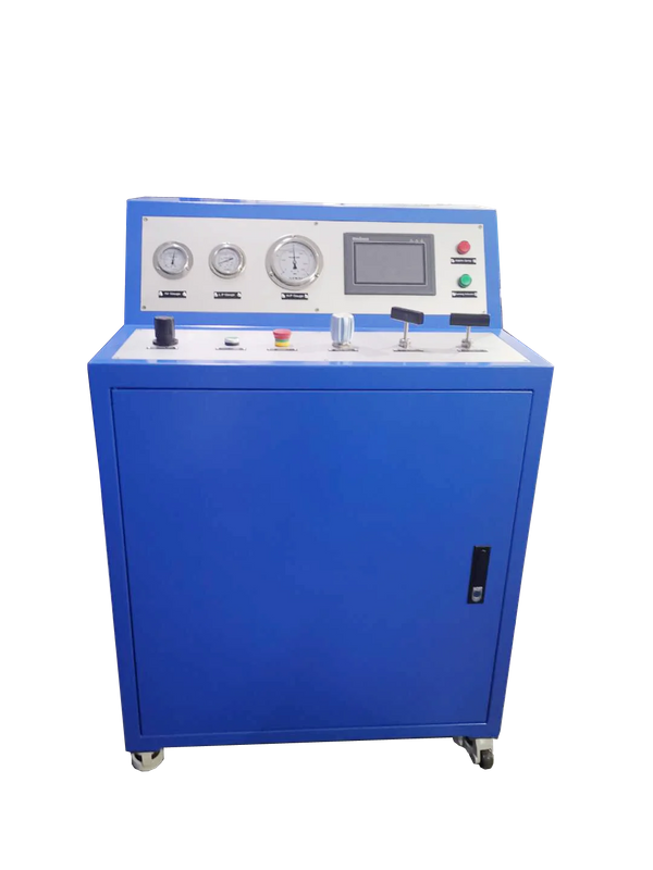 USUN Model:US-GBT two stage movable gas booster pump station with PLC touch screen for products leakage testing 