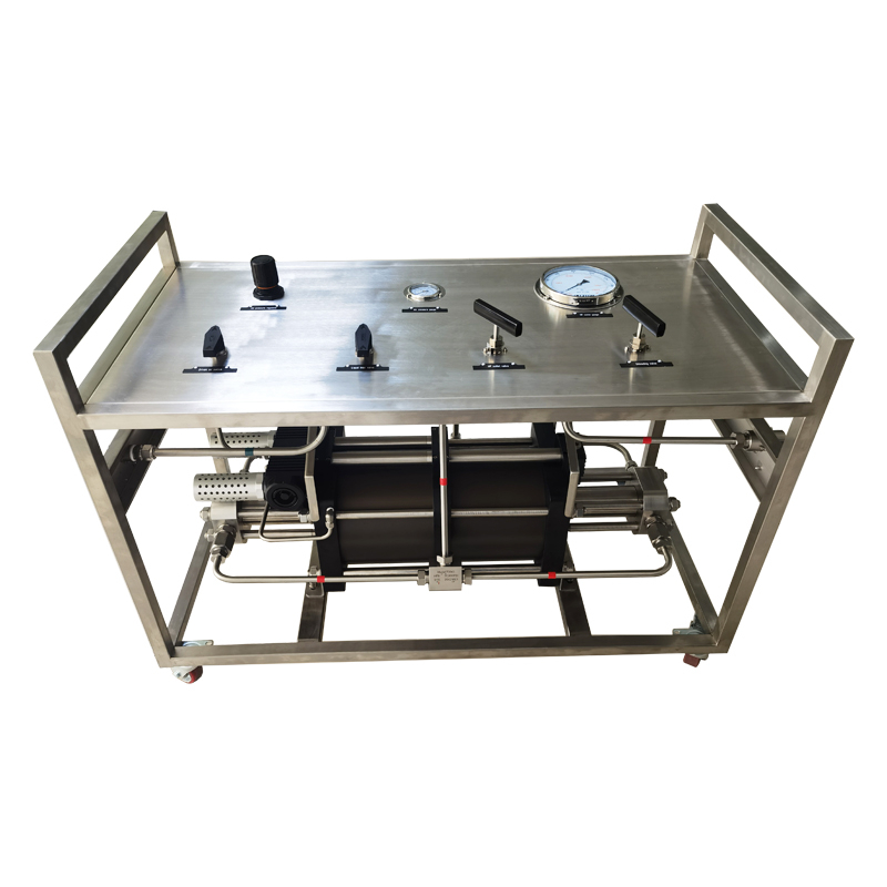 USUN Model :US-2GT120 MAX.15000 PSI Double Drive Double Acting High Pressure Air Driven Liquid Testing Pump Unit/System