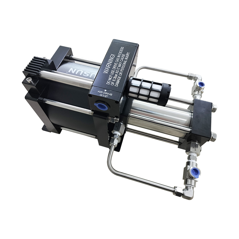 USUN Model:GB05T/GB08T 160mm Driven Double Action Air Driven Gas Booster Pump for Charging Gas Cylinder
