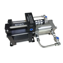 USUN Model:GB02T-OL 160mm Driven Double Action 2.5:1 Ratio Air Driven Oxygen Gas Booster Pump for Charging Gas Cylinder