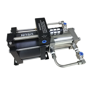 USUN Model:GB02T-OL 160mm Driven Double Action 2.5:1 Ratio Air Driven Oxygen Gas Booster Pump for Charging Gas Cylinder