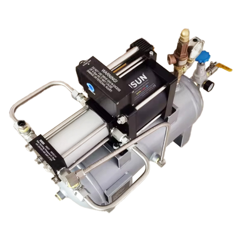 USUN Model:AB05T-20L complete air pressure booster pump system with 20L tank and air regulator and outlet high pressure regulator 
