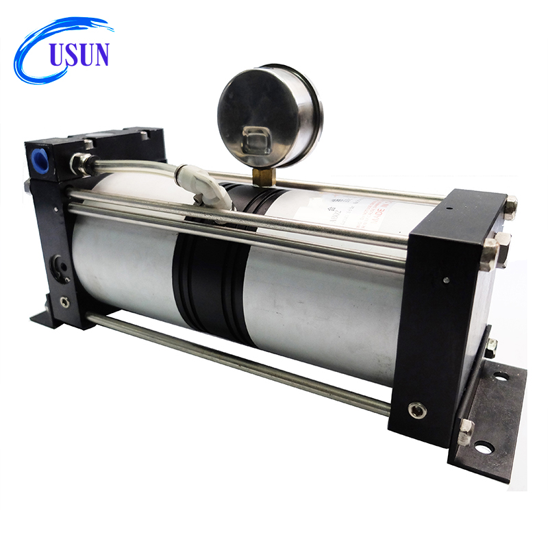 USUN Model:AB02 8-16 Bar output 100 MM driven cost effective air driven air pressure amplifier 
