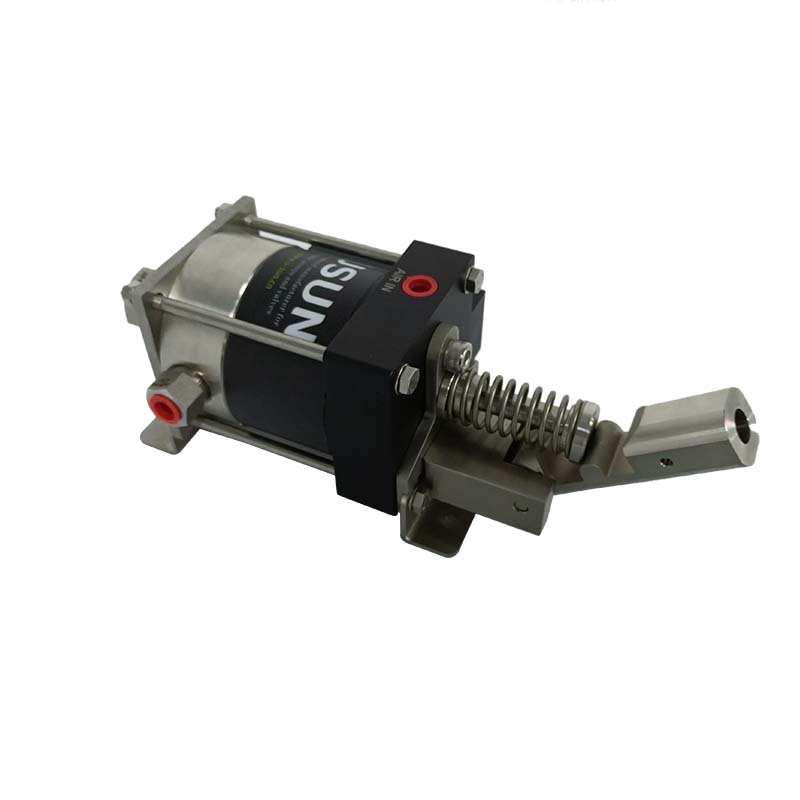 High quality USUN Model:M-S Mini small portable pneumatic driven liquid pump with manual handle function 