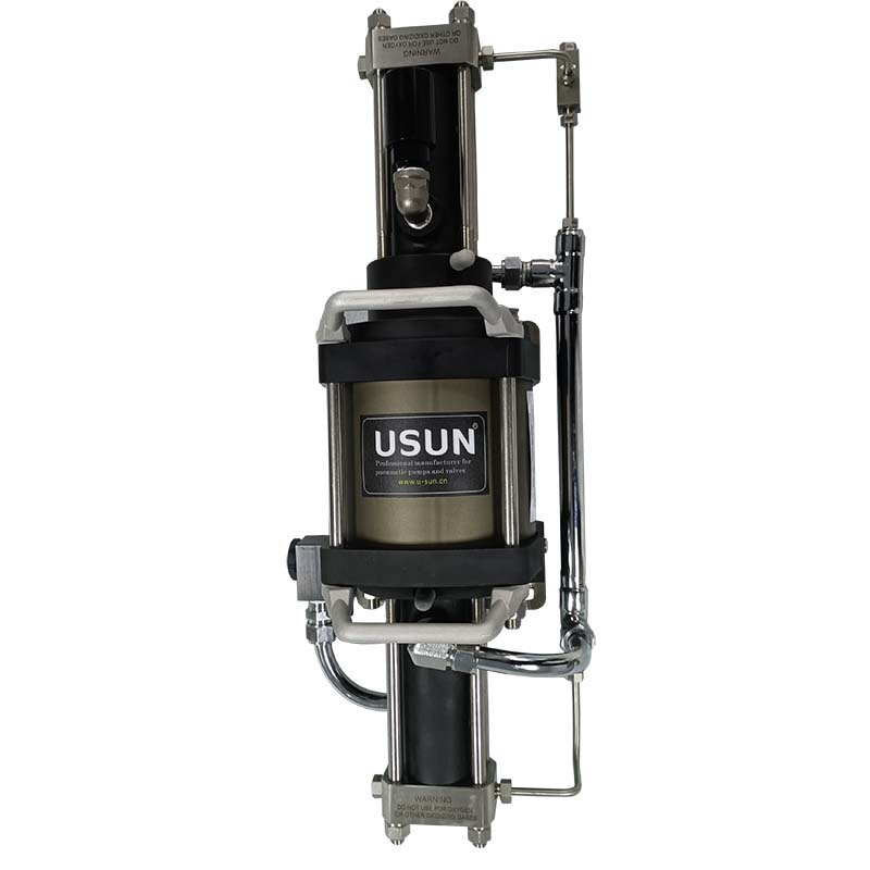 USUN Model:AGBT 6 inch driven diameter high quality two stage air driven high pressure gas booster pump for gas refilling 