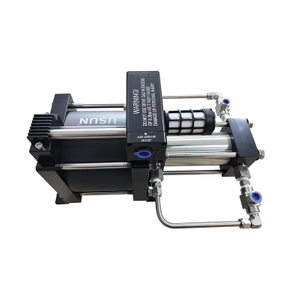 USUN Model:AB05T 5:1 pressure ratio 15-40 Bar output double acting pneumatic air booster pump for fiber laser cutting machine 