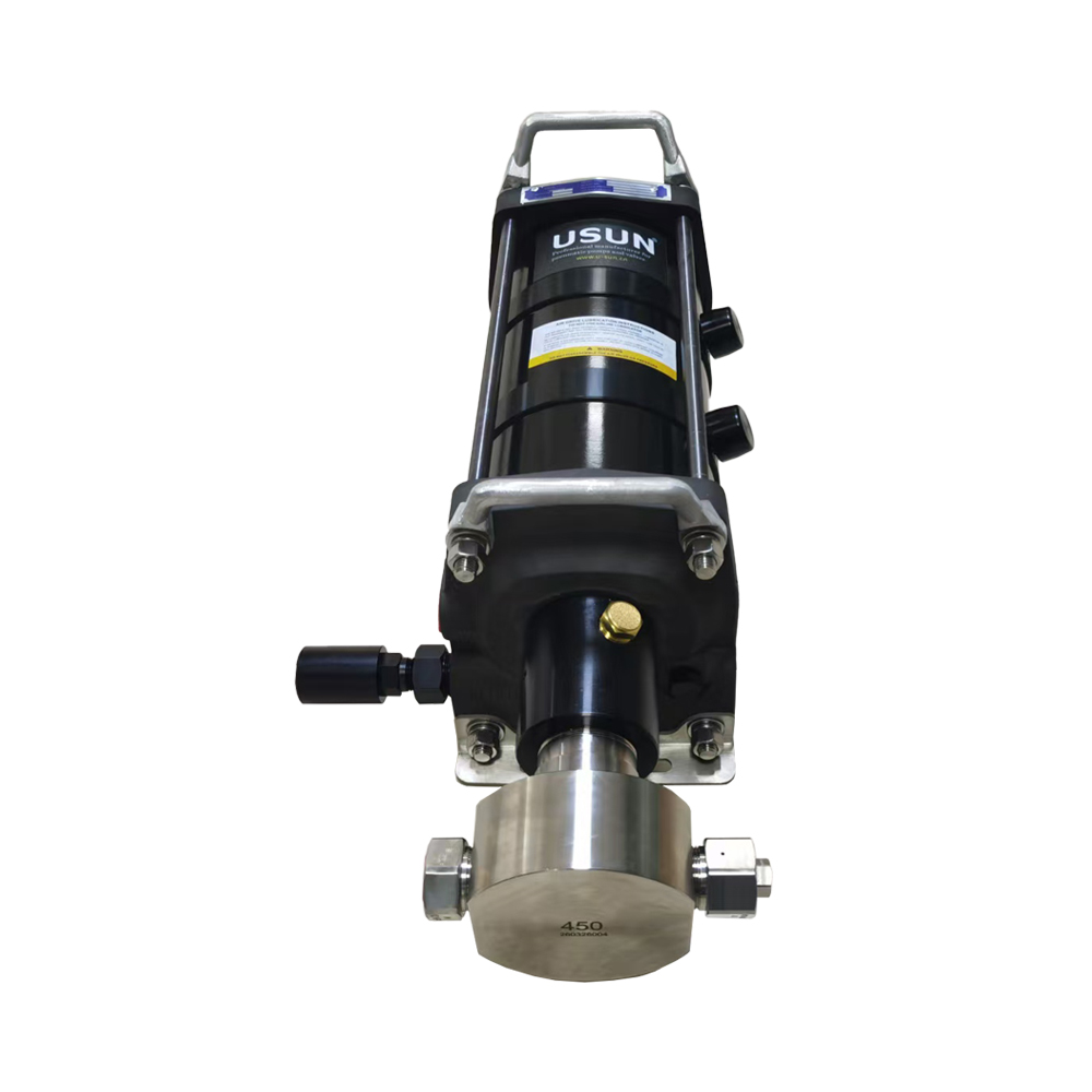 USUN Model:3AF1350 Max.690Mpa Similar Haskel Ultra High Pressure Triple Drive Single Acting Air Driven Liquid Water Testing Pump