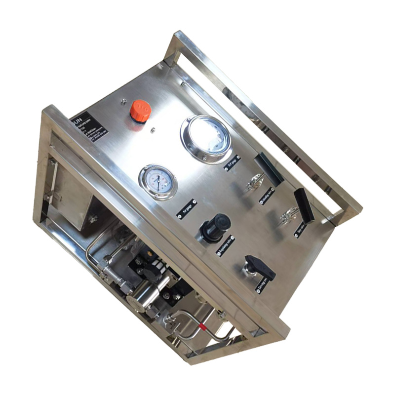 USUN Model:WS-AT Stainless Steel Complete Air Driven High Pressure Hydro Testing Pump System