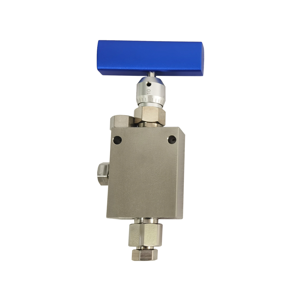 USUN Model: HS60126-F 1/4'' Connection 60,000 PSI High Pressure Micro Metering Angle Replaceble Seat Needle Valve
