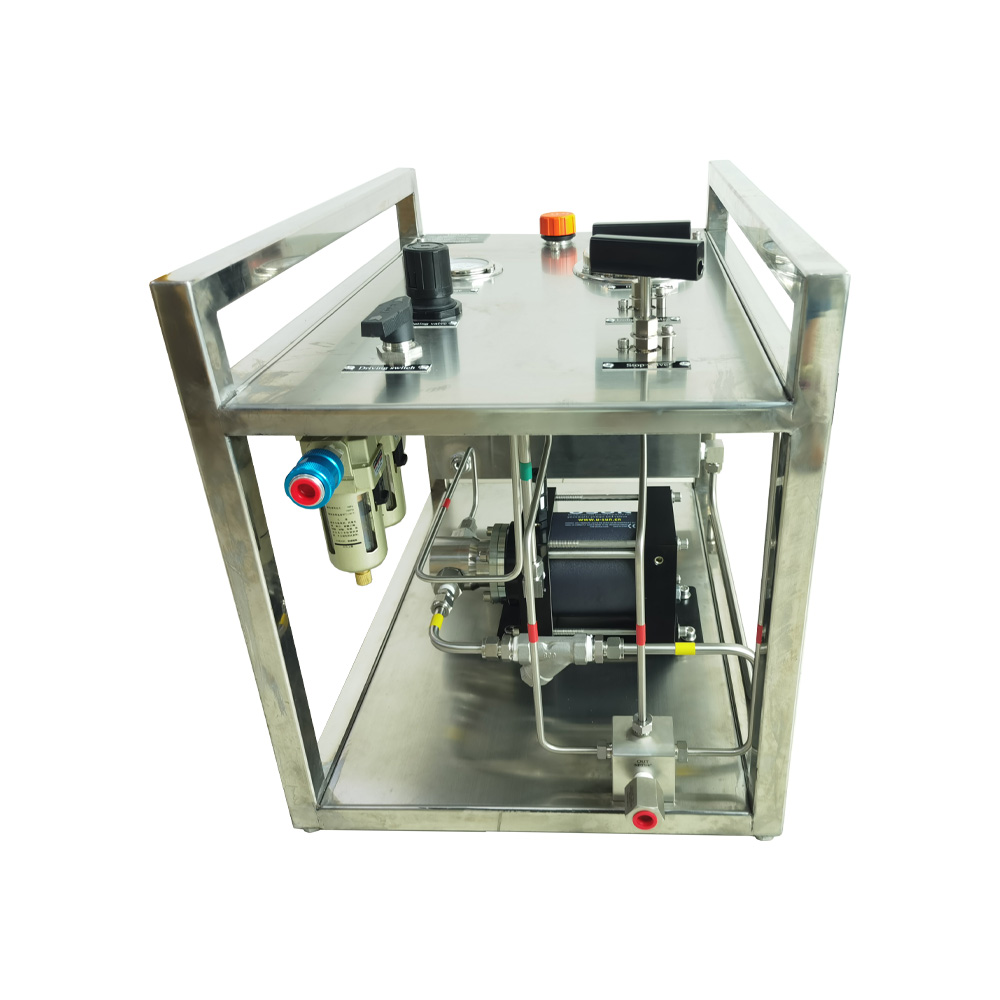 New Design USUN Model:WS-XH156 800-1200 Bar Air Driven High Pressure Hydraulic Pump System for Hose Or Valve Testing