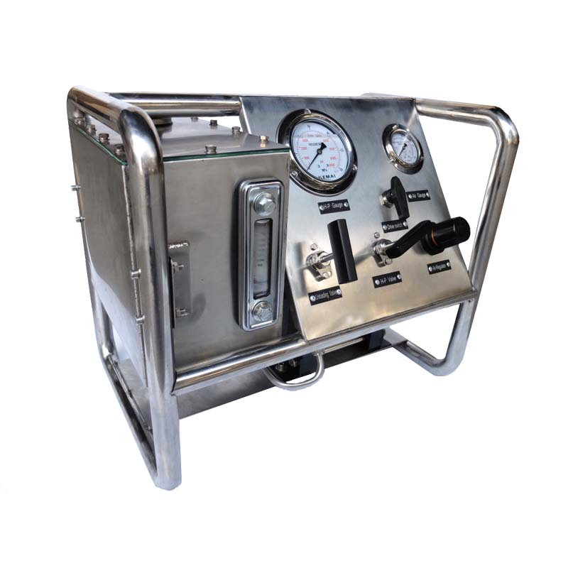 USUN Model:US-AH-A Middle size 160MM driven single head pneumatic driven hydraulic test pump station for hose /pipes and tubes testing 