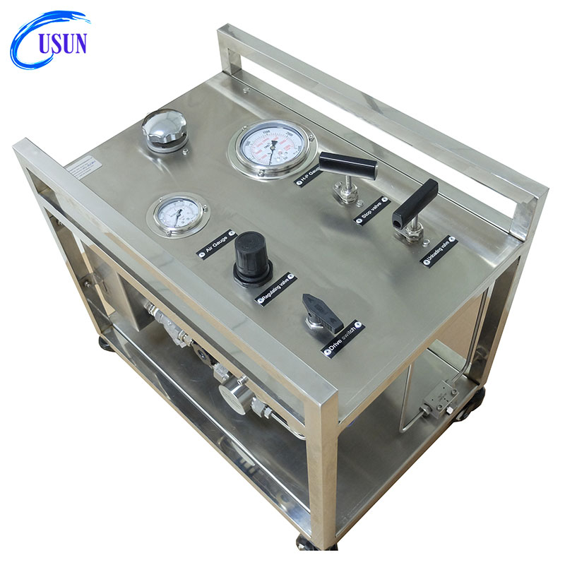 USUN Model:WS-AH Middle size 160MM driven ,single head air driven hydraulic test pump unit for hose /pipes and tubes testing 