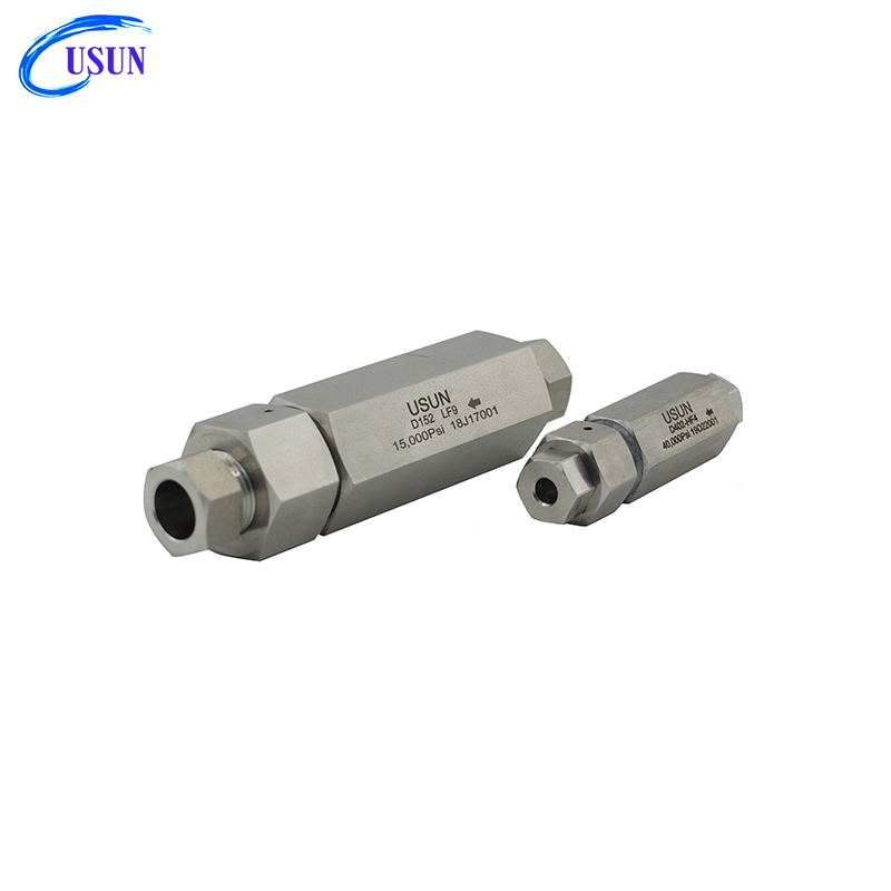 USUN Model: D202 20K PSI Similar Butech high pressure stainless steel ball check valve for test bench equipment 