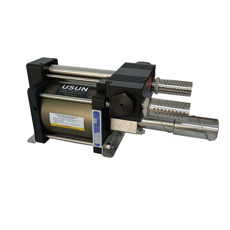 Good quality USUN Model:AGW long stroke double acting high pressure air driven hydraulic testing pump for oil and gas industry 
