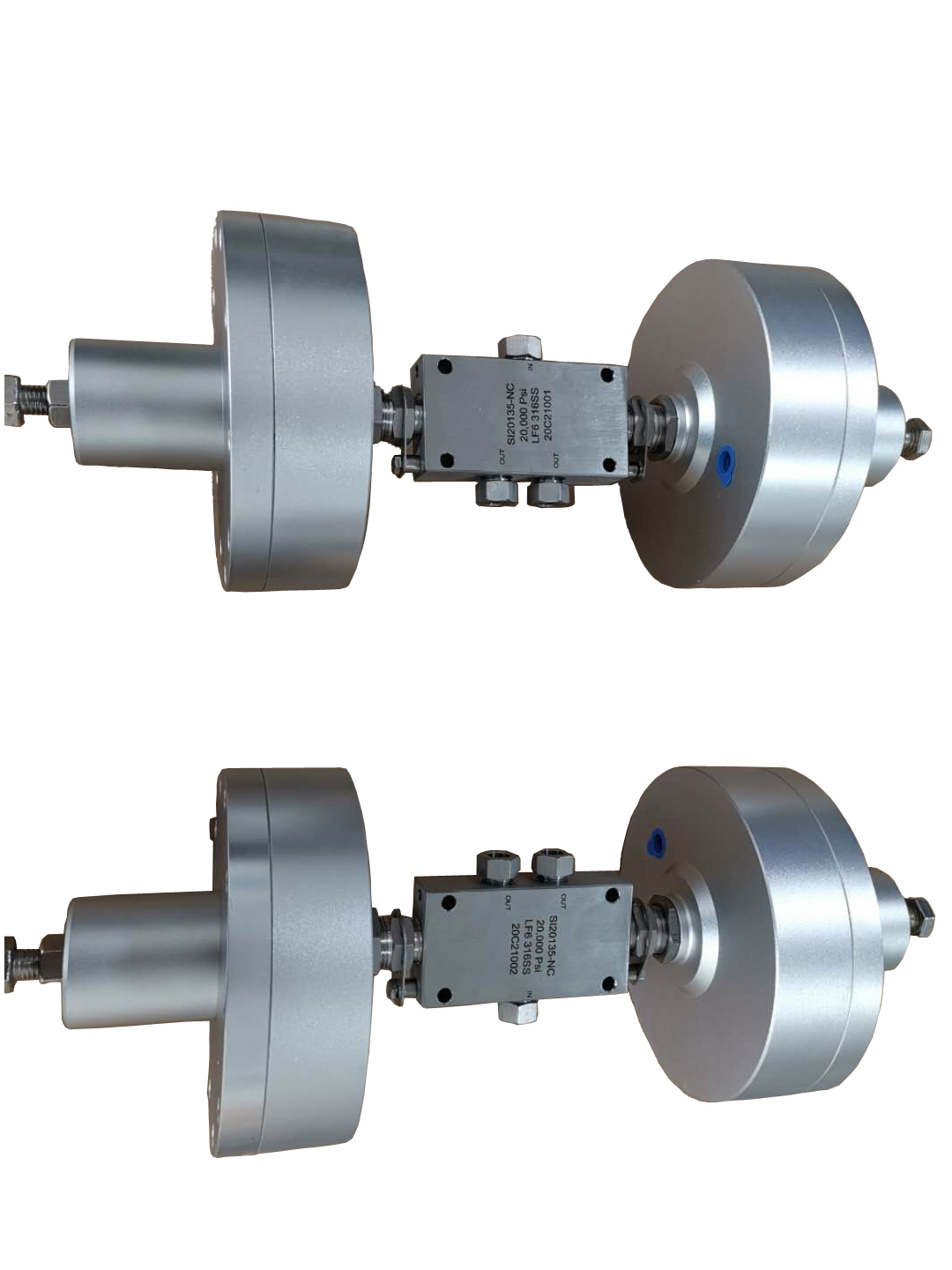 USUN Model: SI30135-NC 30K PSI Non standard High pressure normal closed pneumatic actuacted needle valve for automation equipment 