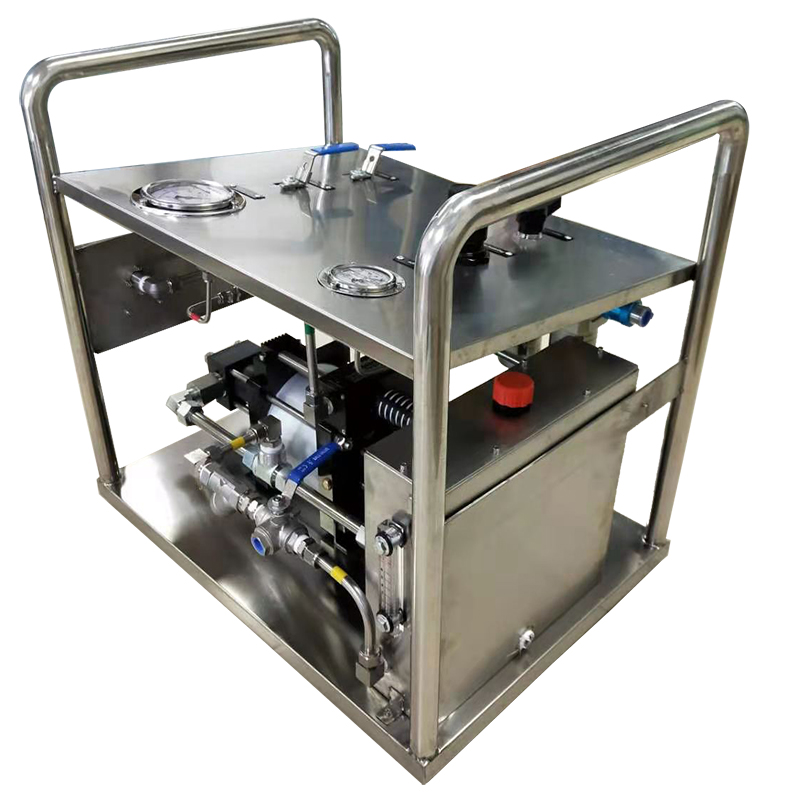 USUN Model:US-AT10 10：1 Maximum 80 MPA high flow pneumatic driven liquid pump system for valve or vessel pressure testing 