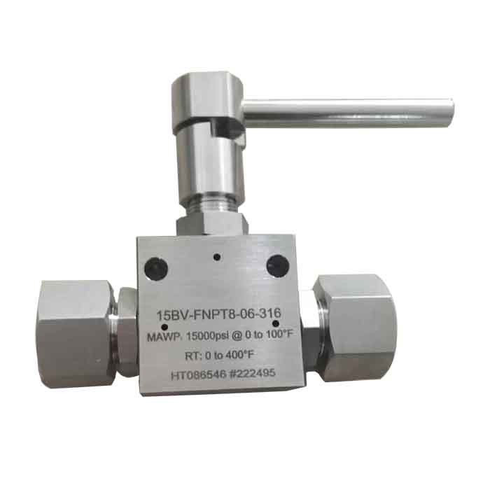 USUN Model:BV15-FNPT8-316 High Pressure 15K PSI Full Stainless steel 316 Ball Valve with NPT1/2 ports