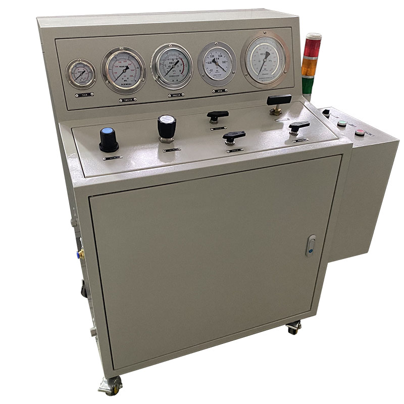 USUN Model:WS-FM200-6A Complete semi automatic pneumatic driven FM200 refilling machine with 500 KGS automatic weighing system 