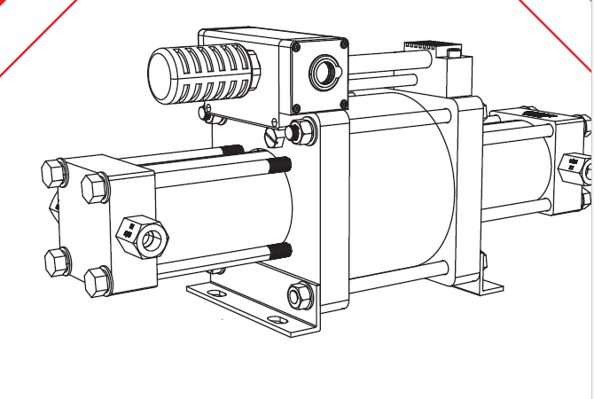 USUN Model:AT10-CO2 50-80 Bar out faster filling pneumatic driven liquid CO2 pump for refilling CO2 tank 