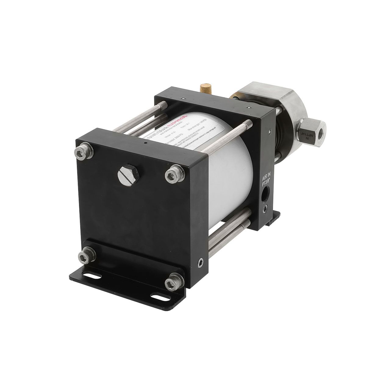 Hot sale USUN Model:XB30-OL Mini portale pneumatic driven oxygen gas booster pump with Inlet and outlet oxygen hoses 