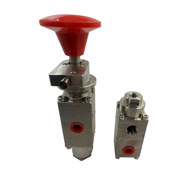 USUN Model POV-SS-FP4-3CH Stainless steel 316 3 way normally Closed Pilot operated valve for WHCPS
