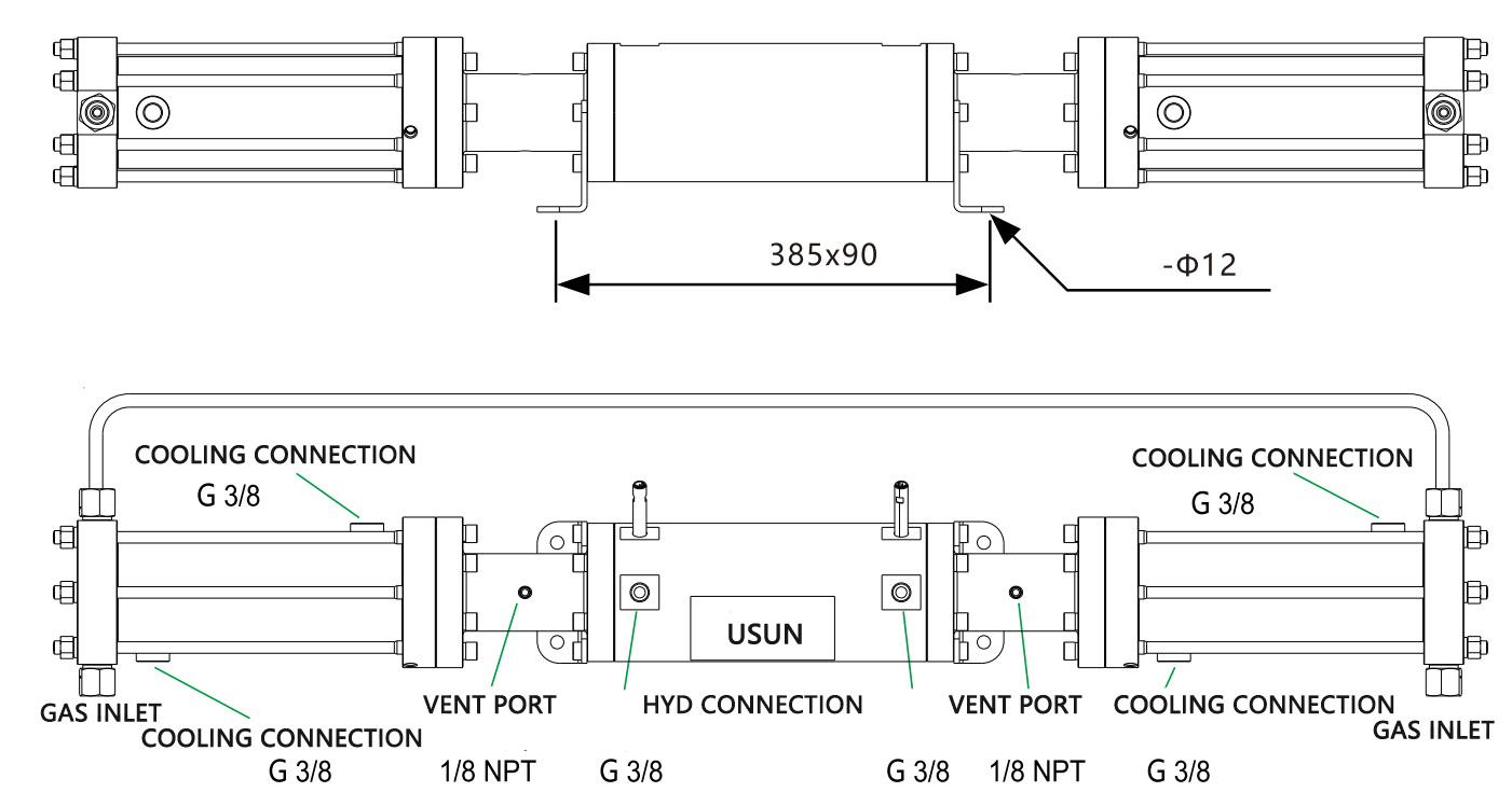 80mm drive double stage