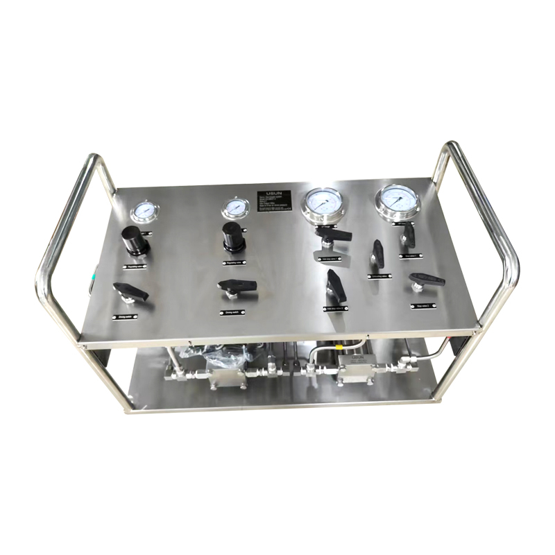 USUN Model:US-GB02T-2 Dual Air Driven Gas Booster Pump System with Two Pumps inside of Cabinet 