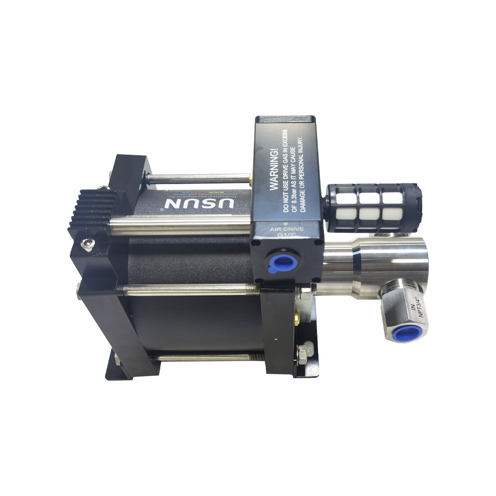 USUN Model:AH16-CO2 50-120 Bar 160MM Driven Single Head Pneumatic Driven Liquid CO2 Transfer Pump for Supercritical Extraction 